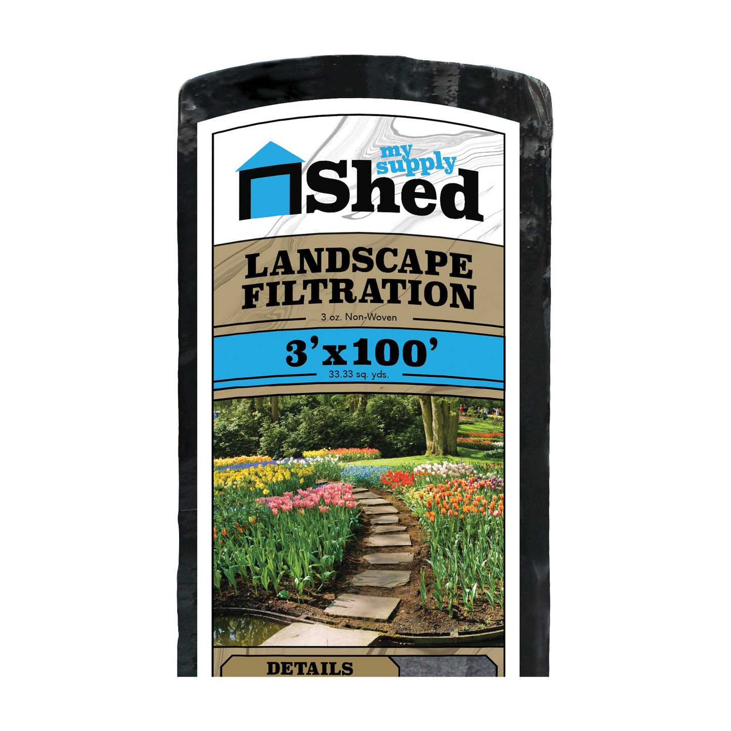 filtration landscape fabric non woven 3oz 3x100