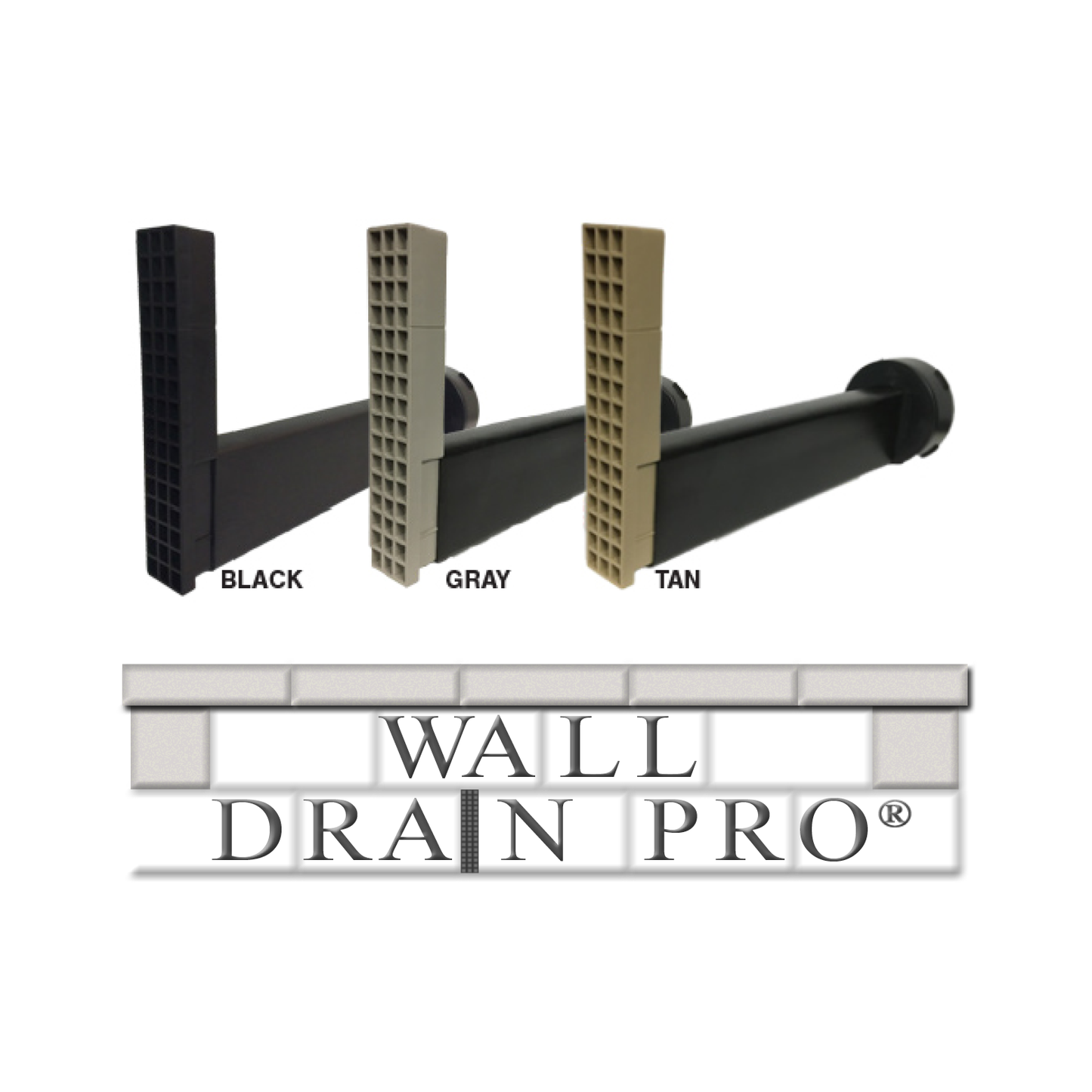 Wall drain pro retaining wall hidden drain