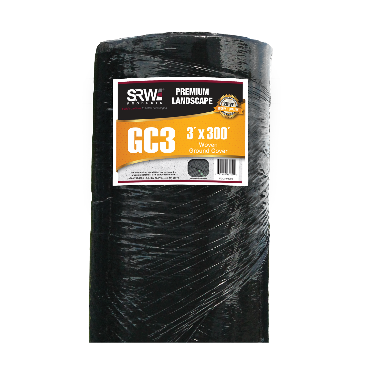 SRW Products 3(oz) Ground Cover GC3 Landscape Fabric