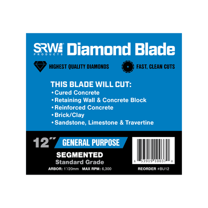 12 inch standard segmented diamond blade