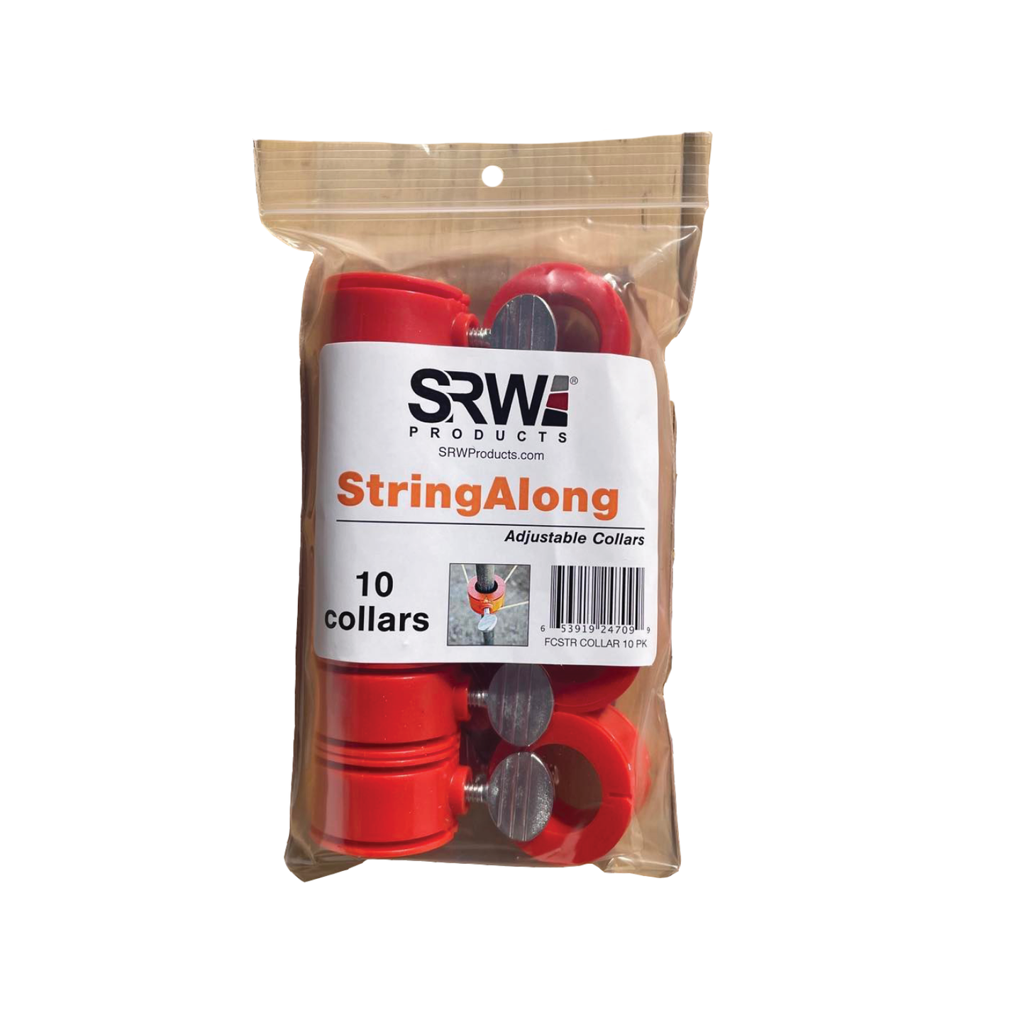 10 pack string along adjustable collars