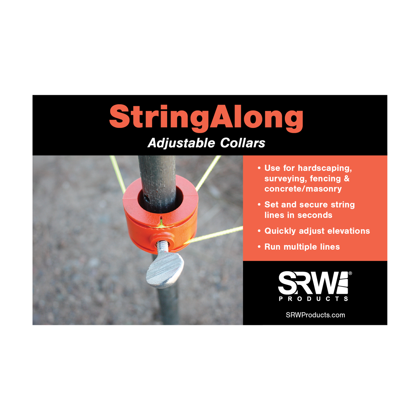 Information on string along adjustable collars